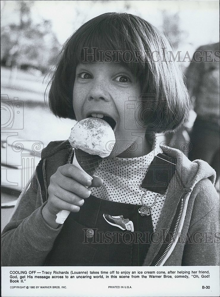 1980 Press Photo Tracy Richards in &quot;Oh God!ook II&quot; - Historic Images