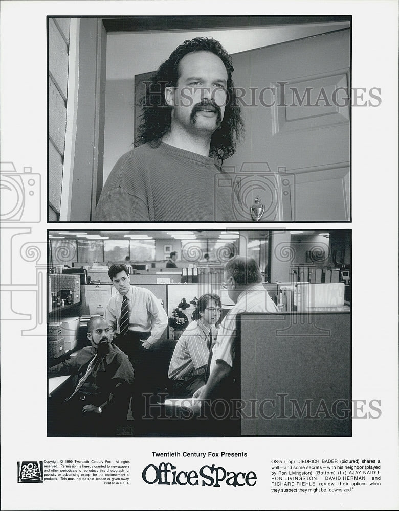 1999 Press Photo Ron Livingston Bader Ajay Naidu Herman Riehle "Office Space" - Historic Images