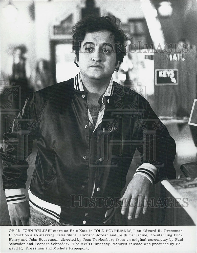 1979 Press Photo John Belushi Stars In Old Boyfriends - Historic Images