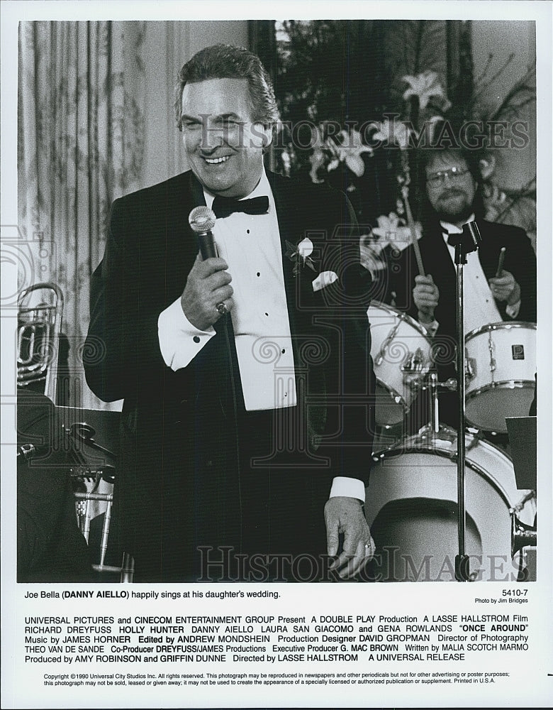 1990 Press Photo Danny Aiello Stars In "A Double Play" - Historic Images