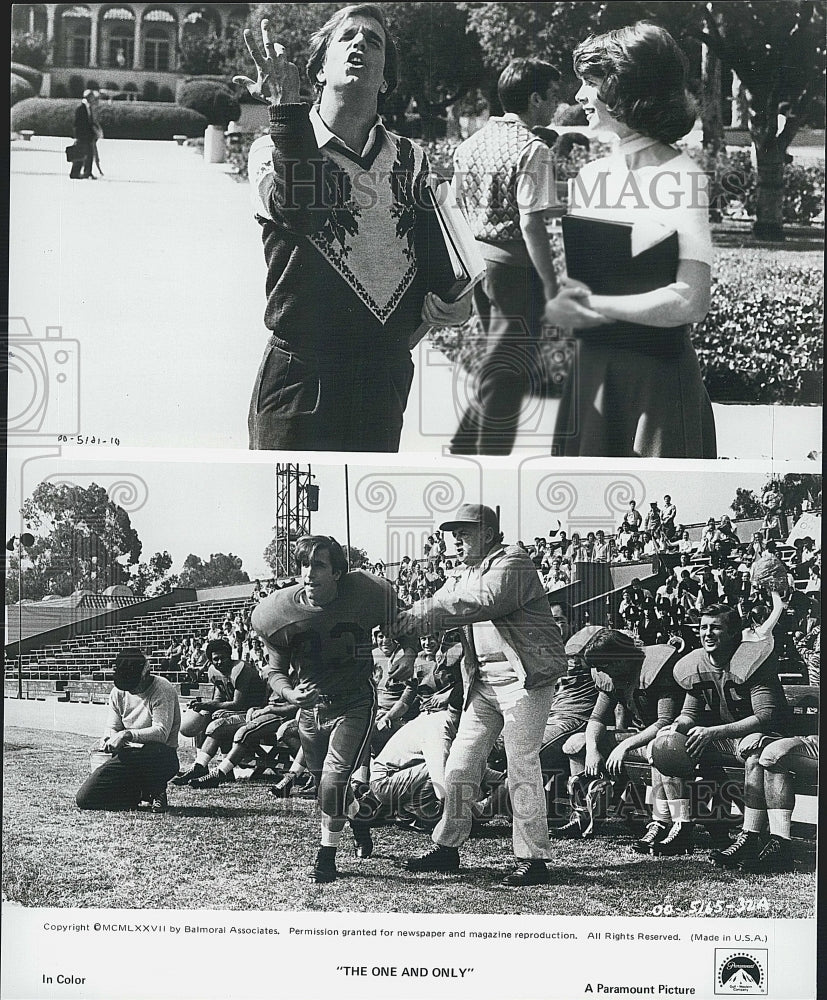 1977 Press Photo Unknown Actors in the movie "The One And Only" - Historic Images