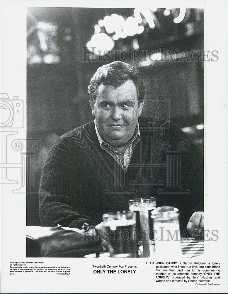 1991 Press Photo John Candy Stars In &quot;Only The Lonely&quot; - Historic Images