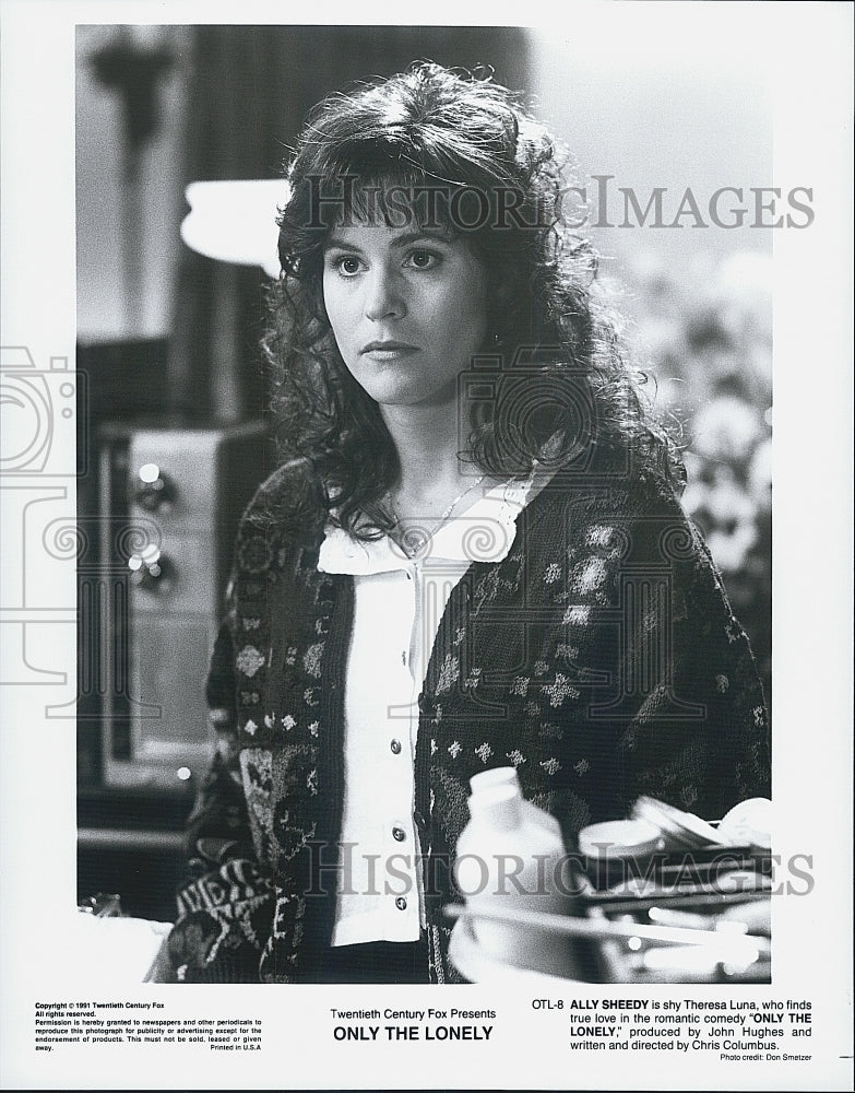 1991 Press Photo Ally Sheedy &quot;Only The Lonely&quot; Director Chris Columbus Producer - Historic Images