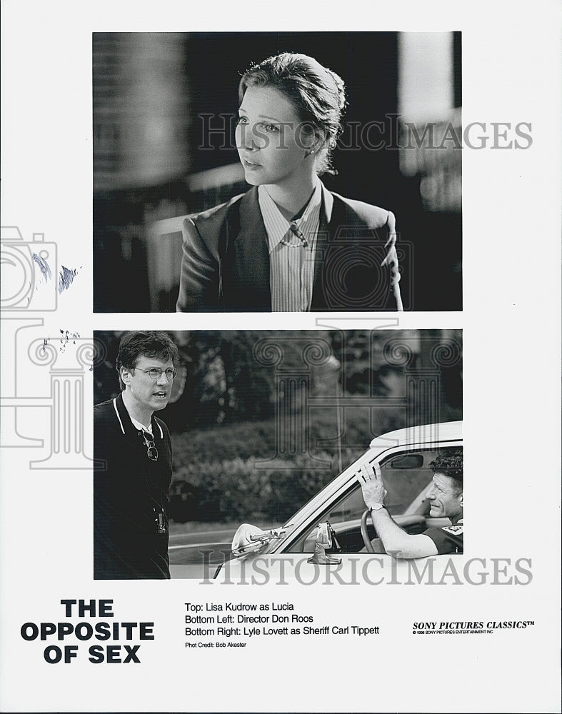 1998 Press Photo Lisa Kudrow & Lyle Lovett Star In "The Opposite Of Sex" - Historic Images