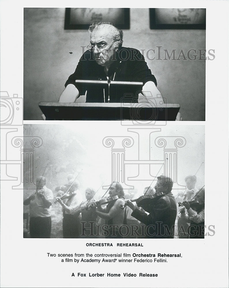 1978 Press Photo Scenes from the controversial film "Orchestra Rehearsal" - Historic Images