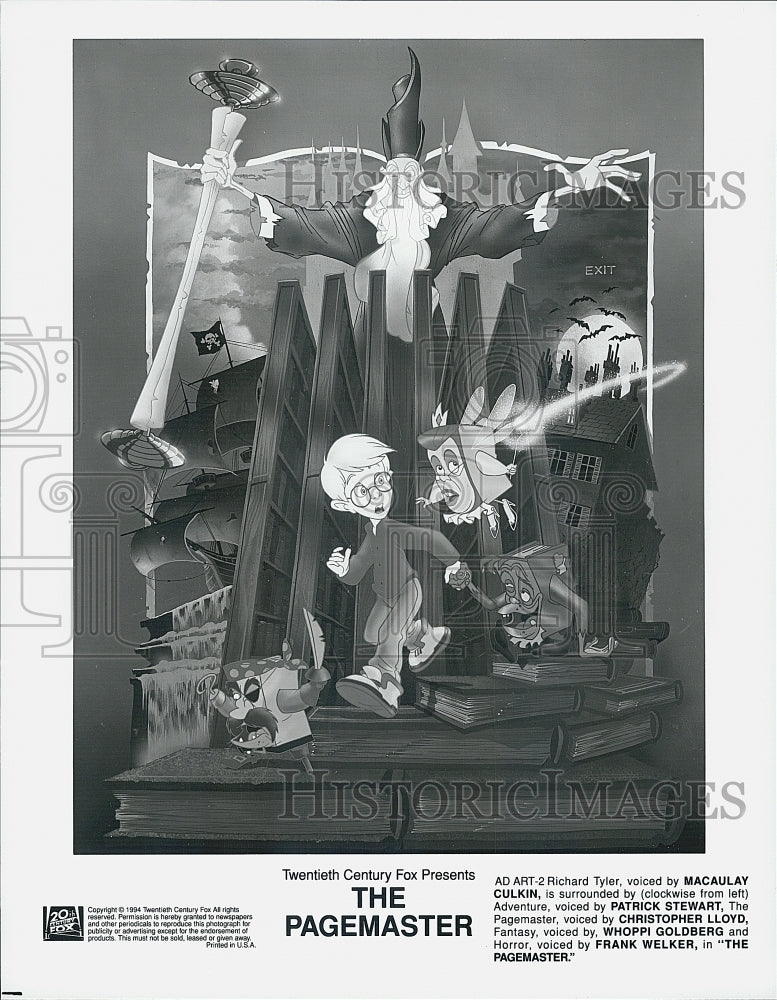 1994 Press Photo "The Pagemaster" Macaulay Culkin - Historic Images