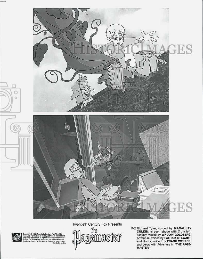 1994 Press Photo "The Pagemaster" Macaulay Culkin - Historic Images