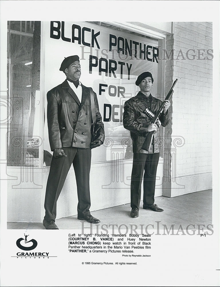 1995 Press Photo Courtney B. Vance & Marcus Chong in the film "Panther" - Historic Images