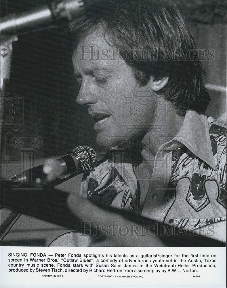 Press Photo Peter Fonda stars in &quot;Outlaw Blues&quot; - Historic Images