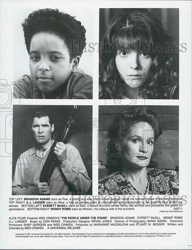 1991 Press Photo Everett McGill, Wendy Robie in "The People Under the Stairs" - Historic Images