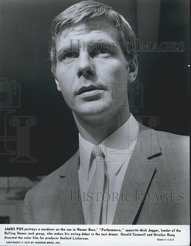 1970 Press Photo Actor James Fox Starring In Warner Brothers &quot;Performance&quot; - Historic Images