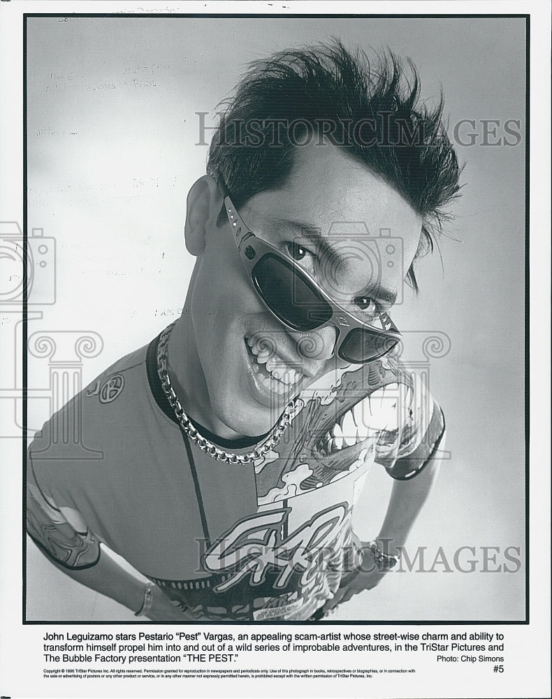 1995 Press Photo John Leguizamo &quot;Pest&quot; Film Television Actor - Historic Images