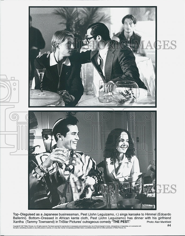 1997 Press Photo "The Pest" John Leguizamo Edoardo Ballerini Tammy Townsend - Historic Images