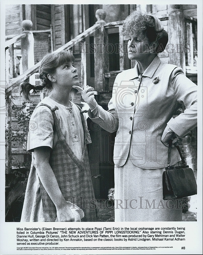 1982 Press Photo Eileen Brennan and Tami Erin in "The New Adventures of Pippi" - Historic Images