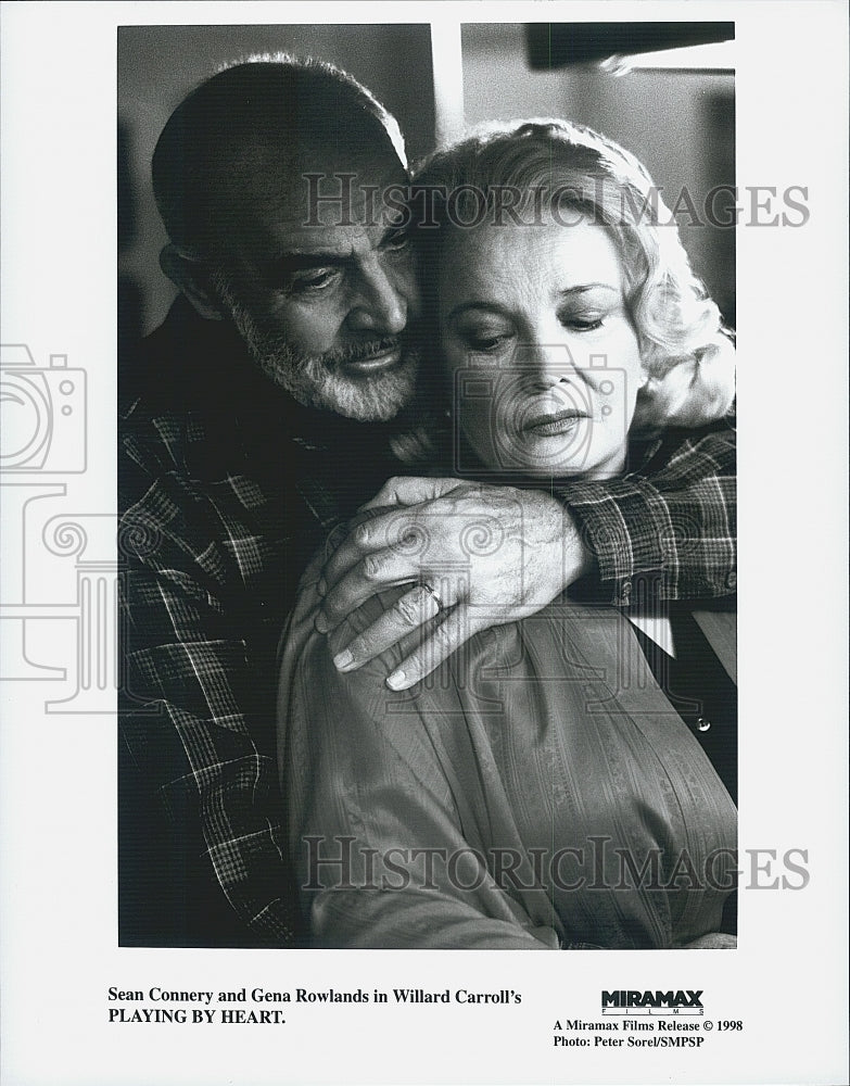 1998 Press Photo Sean Connery, Gena Rowlands in &quot;Playing By Heart&quot; Miramax Film - Historic Images