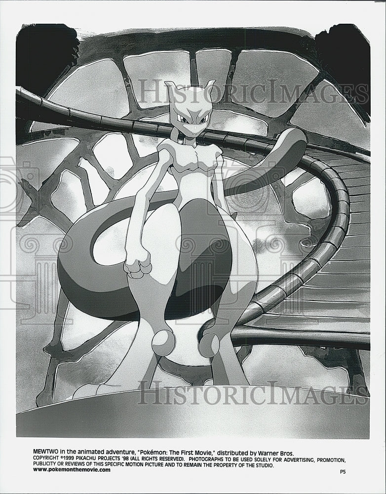 1999 Press Photo "Pokemon: The First Movie" Mewtwo by Warner Bros. - Historic Images