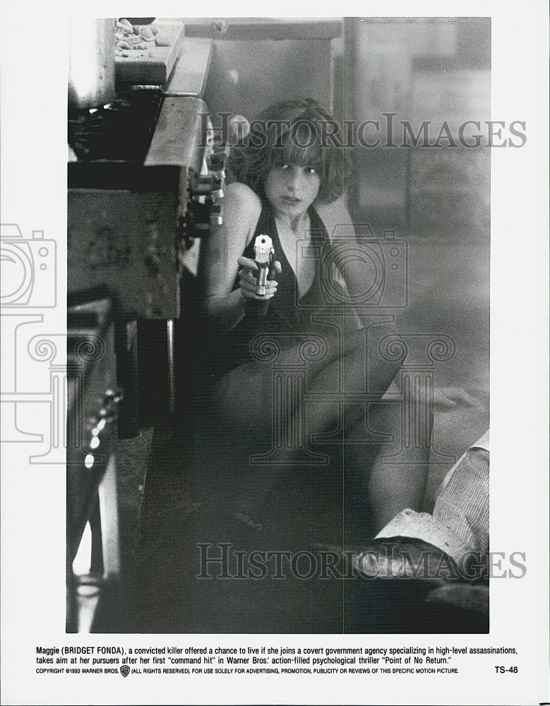 1993 Press Photo Actress Bridget Fonda in "Point of No Return" Film - Historic Images
