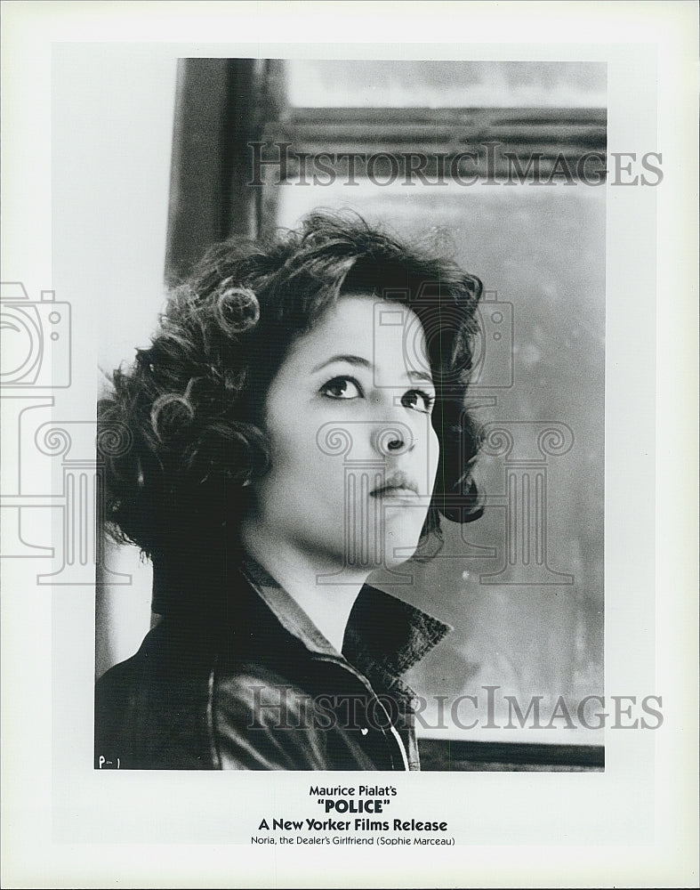 1985 Press Photo Actress Sophie Marceau in "Police" by Maurice Pialat - Historic Images