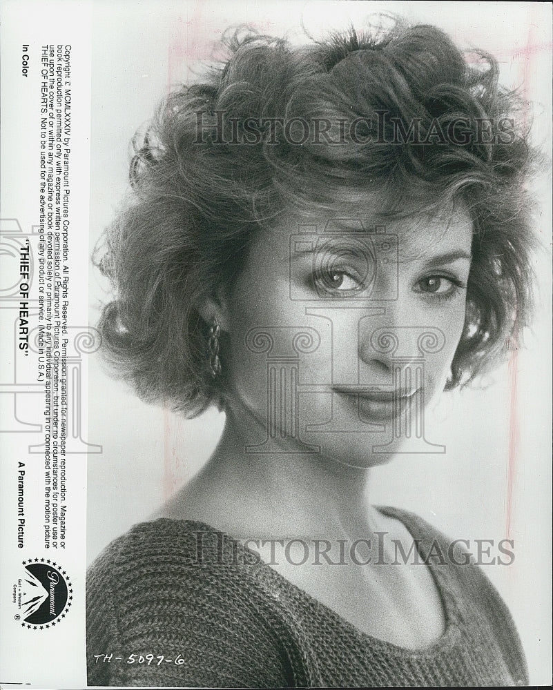 1984 Press Photo Actress Barbara Willliams Starring In Film "Thief Of Hearts" - Historic Images
