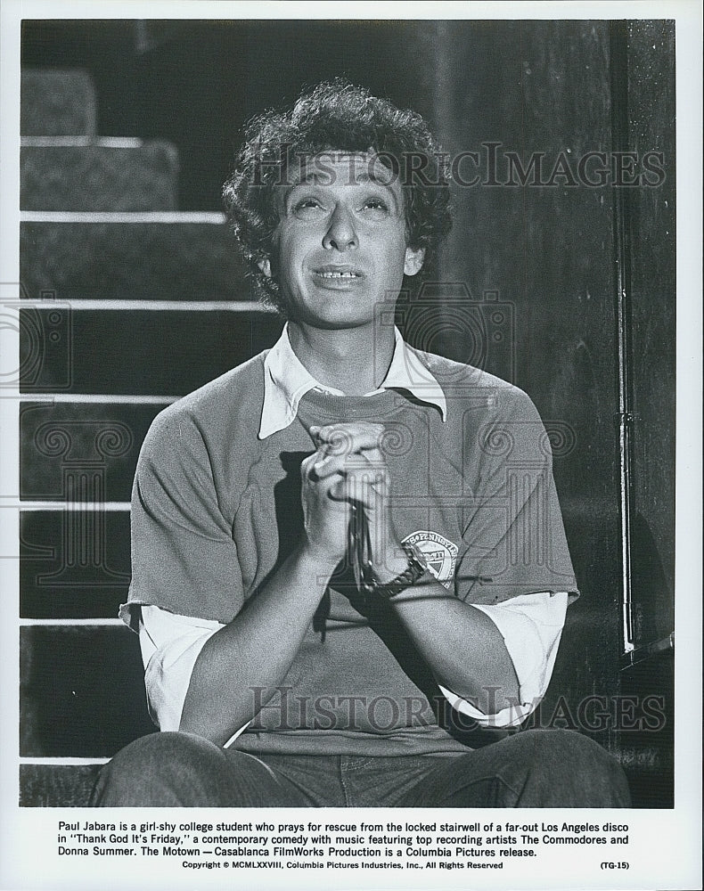 1978 Press Photo Paul Jabara In movie &quot;Thank God It&#39;s Friday&quot; - Historic Images