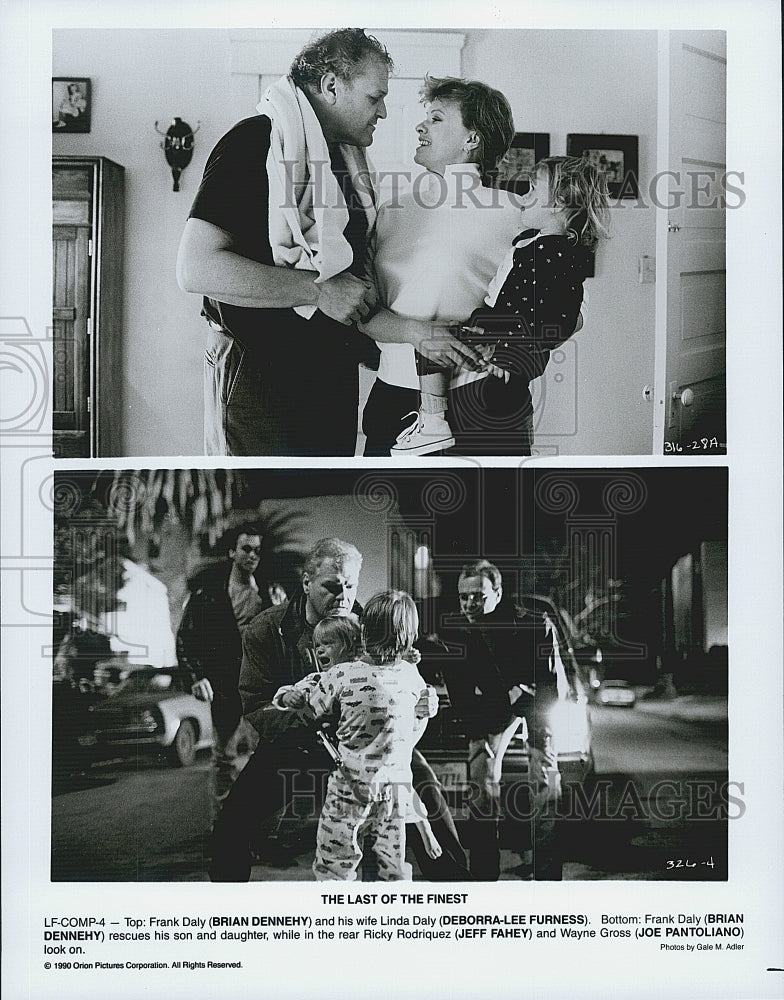 1990 Press Photo Brian Dennehy and Jeff Fahey in &quot;The Last of the Finest&quot; - Historic Images