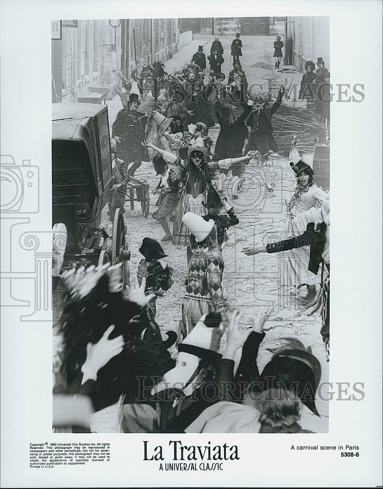 1983 Press Photo Scene from Film "La Traviata" - Historic Images