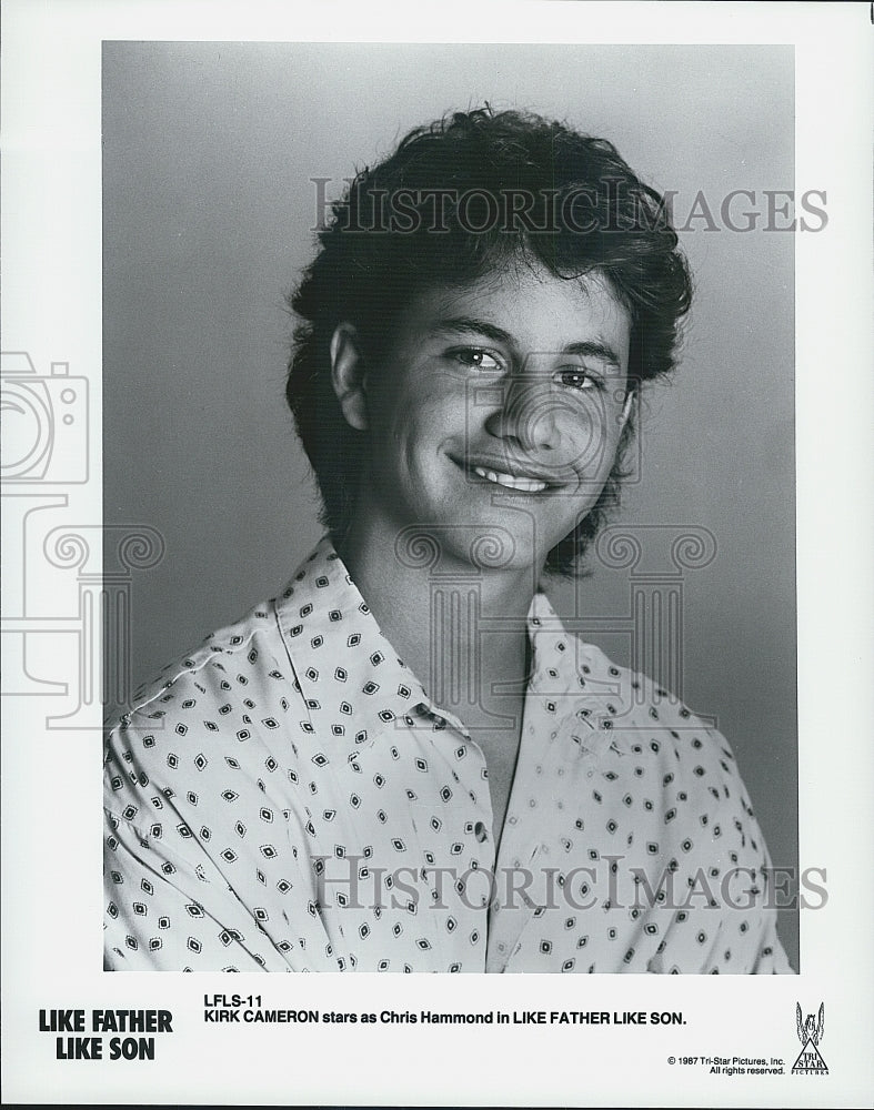 1987 Press Photo Kirk Cameron in "Like Father Like Son" - DFPG67509 - Historic Images