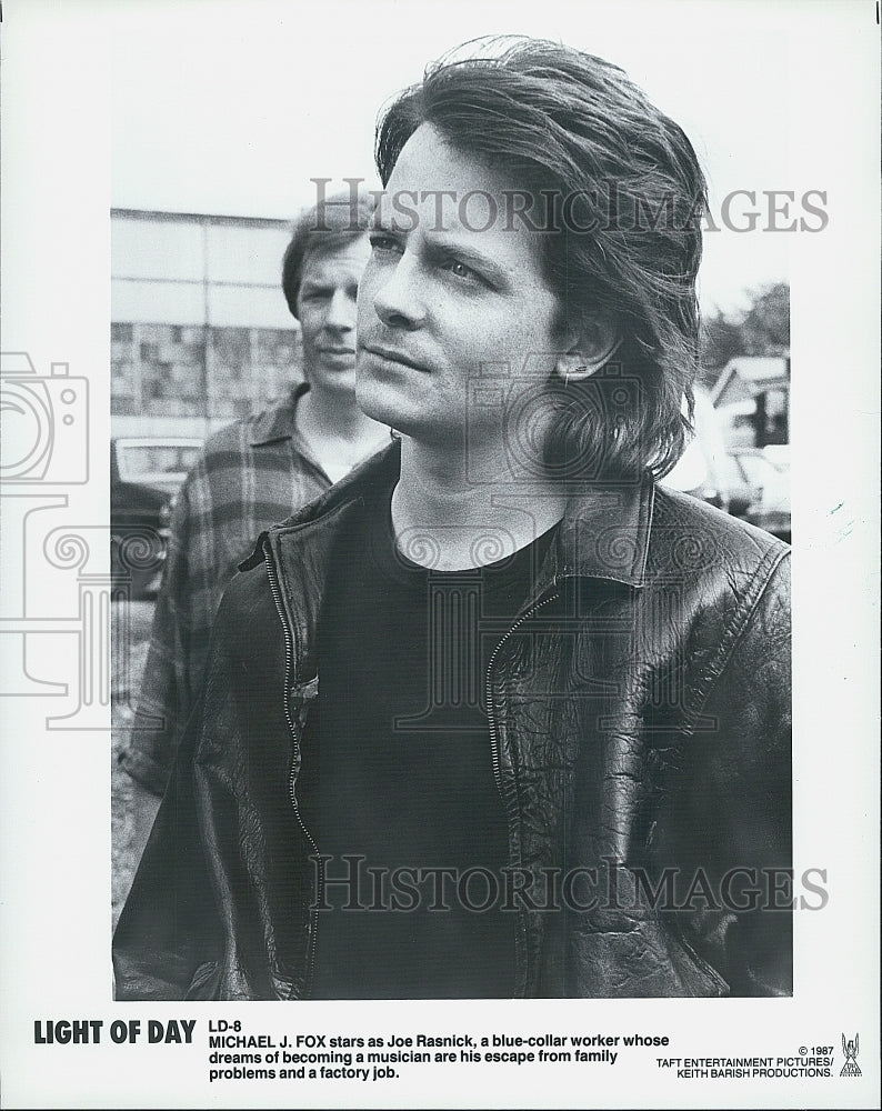 1987 Press Photo Michael J. Fox "Light of Day" - Historic Images