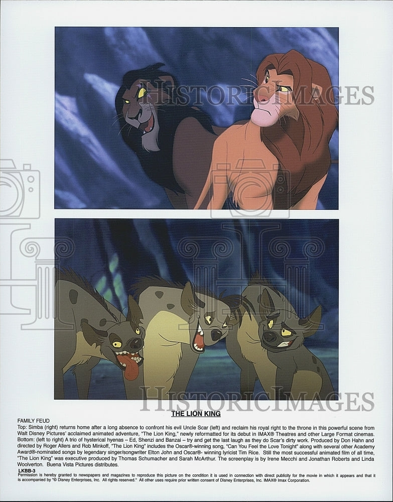 Press Photo Scenes from Animated Film &quot;The Lion King&quot; - Historic Images