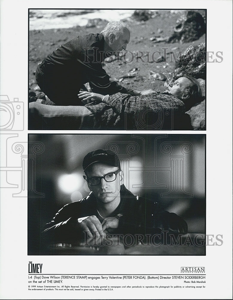 1999 Press Photo Terence Stamp and Peter Fonda in "the Limey" Steven Soderbergh - Historic Images