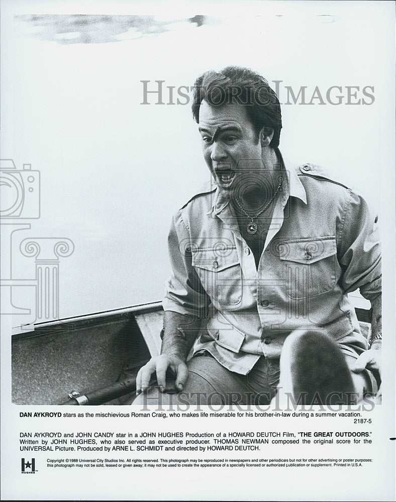 1988 Press Photo Dan Aykroyd in "The Great Outdoors" - Historic Images