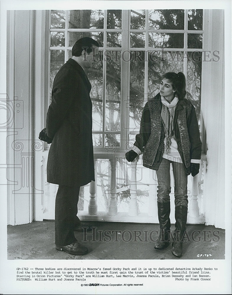 1983 Press Photo  "Gorky Park" starring William Hurt & Joanna Pacula - Historic Images