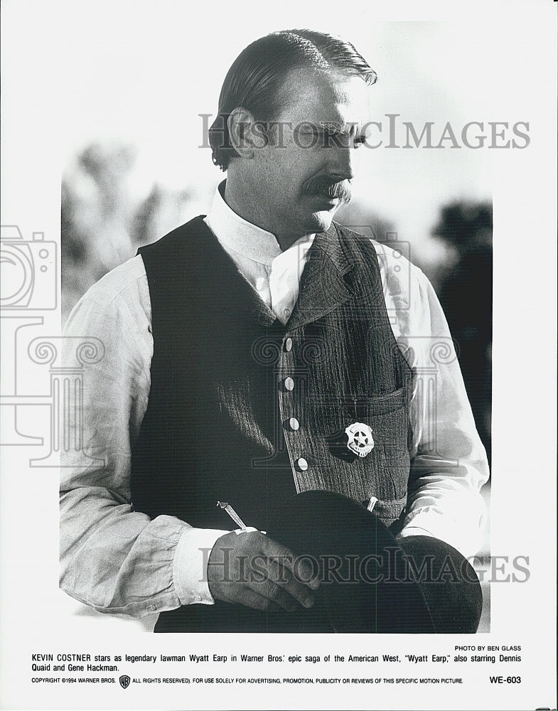 1994 Press Photo "Wyatt Earp" starring Kevin Costner - DFPG68151 - Historic Images