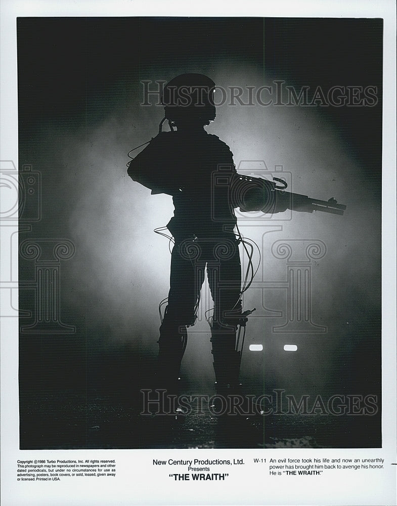 1986 Press Photo "The Wraith" starring Charlie Sheen - Historic Images