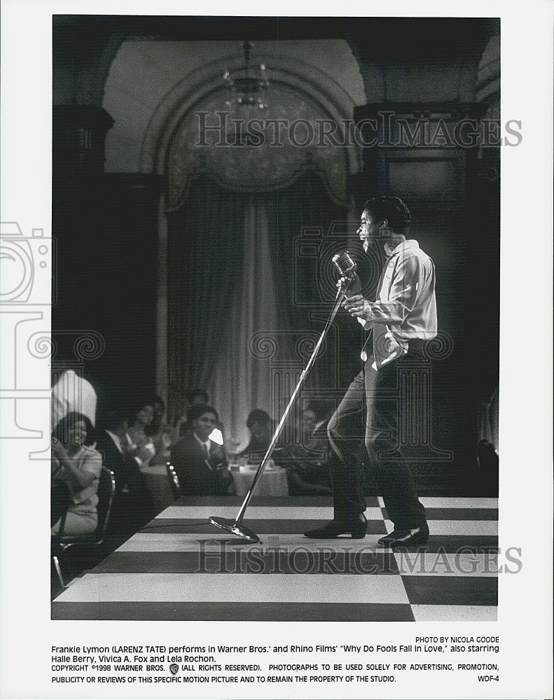 1998 Press Photo  "Why Do Fools Fall in Love" starring Larenz Tate - Historic Images