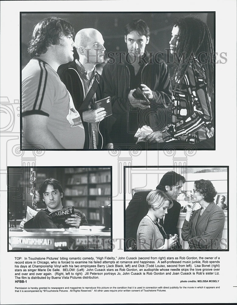 2000 Press Photo Scenes From Film High Fidelity - Historic Images