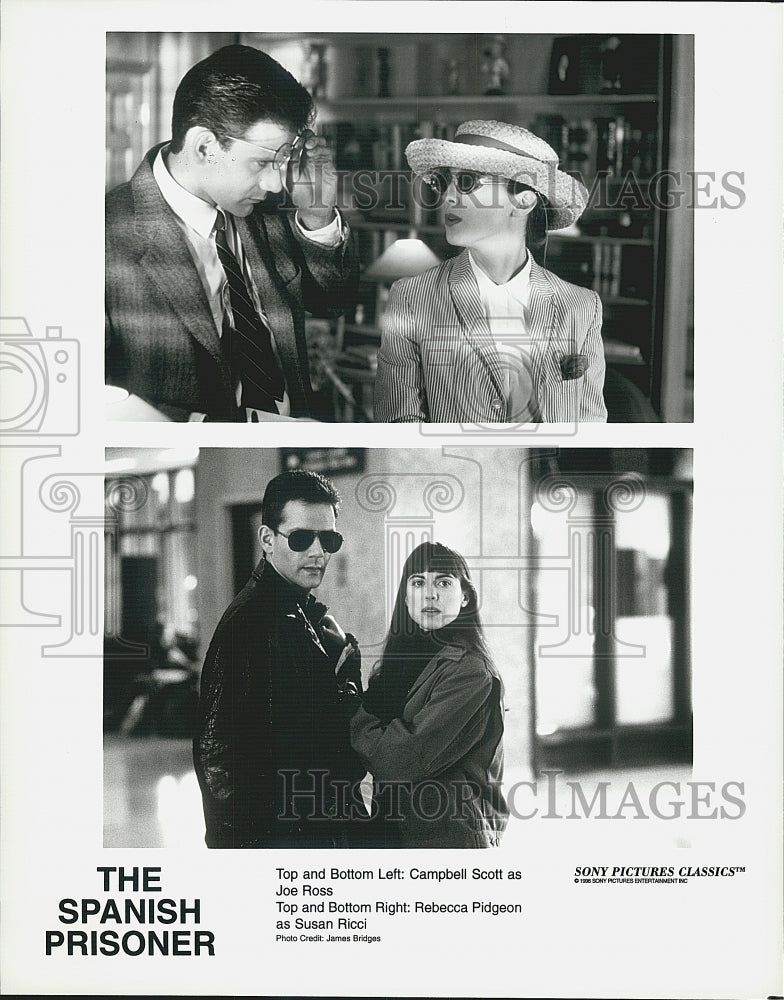 1997 Press Photo "The Spanish Prisoner" Campbell Scott,Rebecca Pidgeon - Historic Images