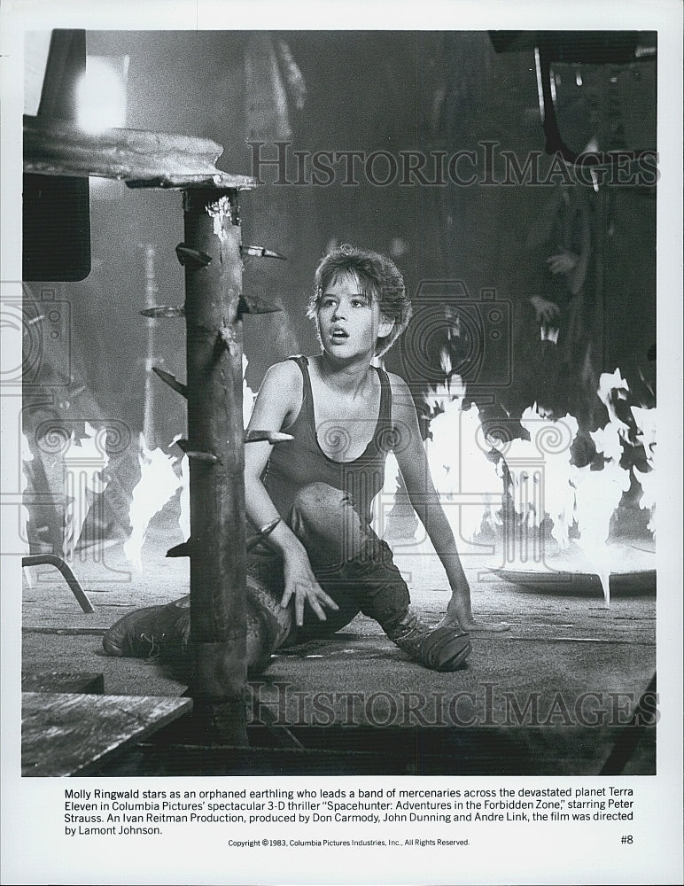 1983 Press Photo &quot;Spacehunter:Adventures in the  Forbidden Zone&quot; Molly Ringwald - Historic Images