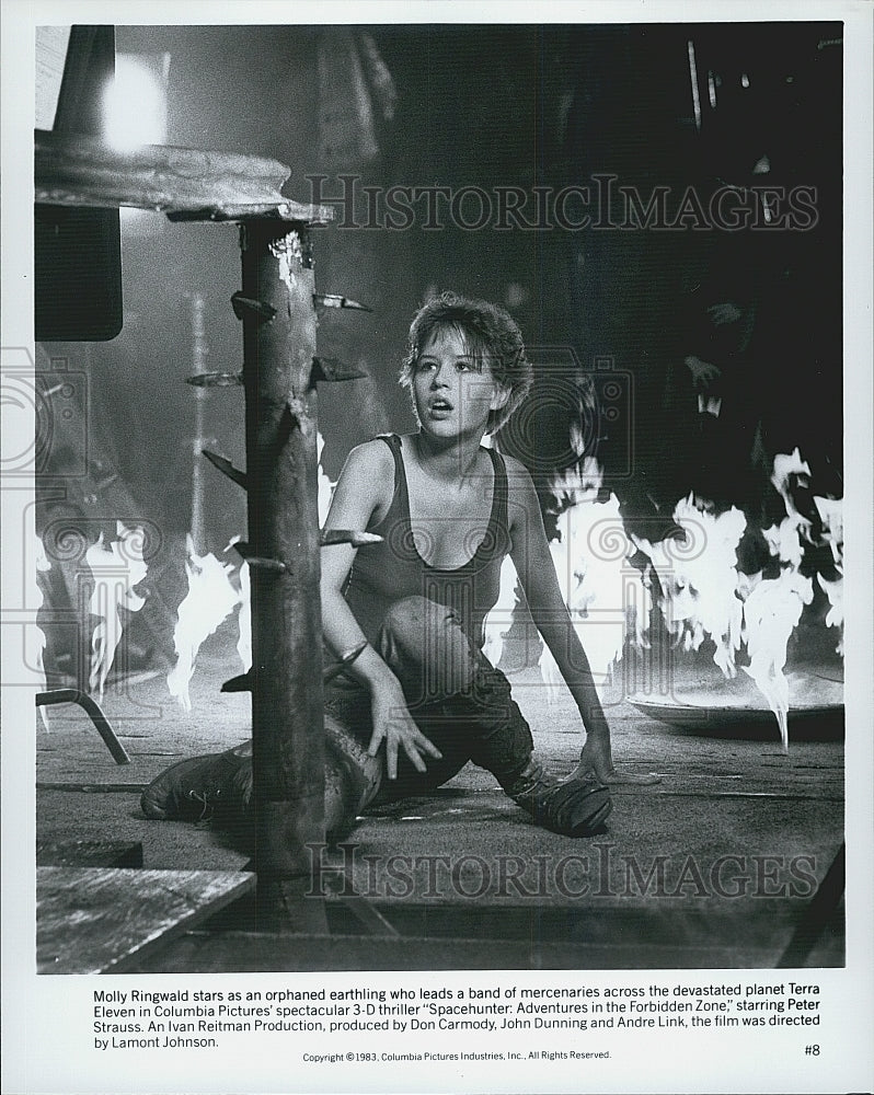 1983 Press Photo &quot;Spacehunter:Adventures in the Forbidden Zone&quot; Molly Ringwald - Historic Images