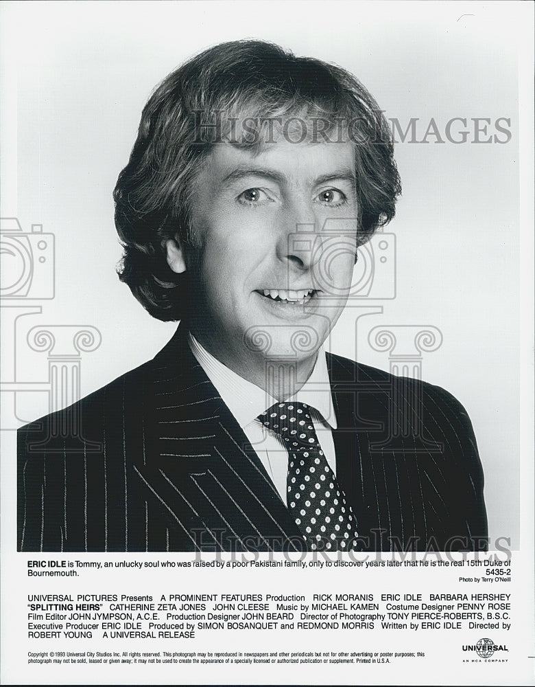 1993 Press Photo &quot;Splitting Heirs&quot; starring Eric Idle - Historic Images