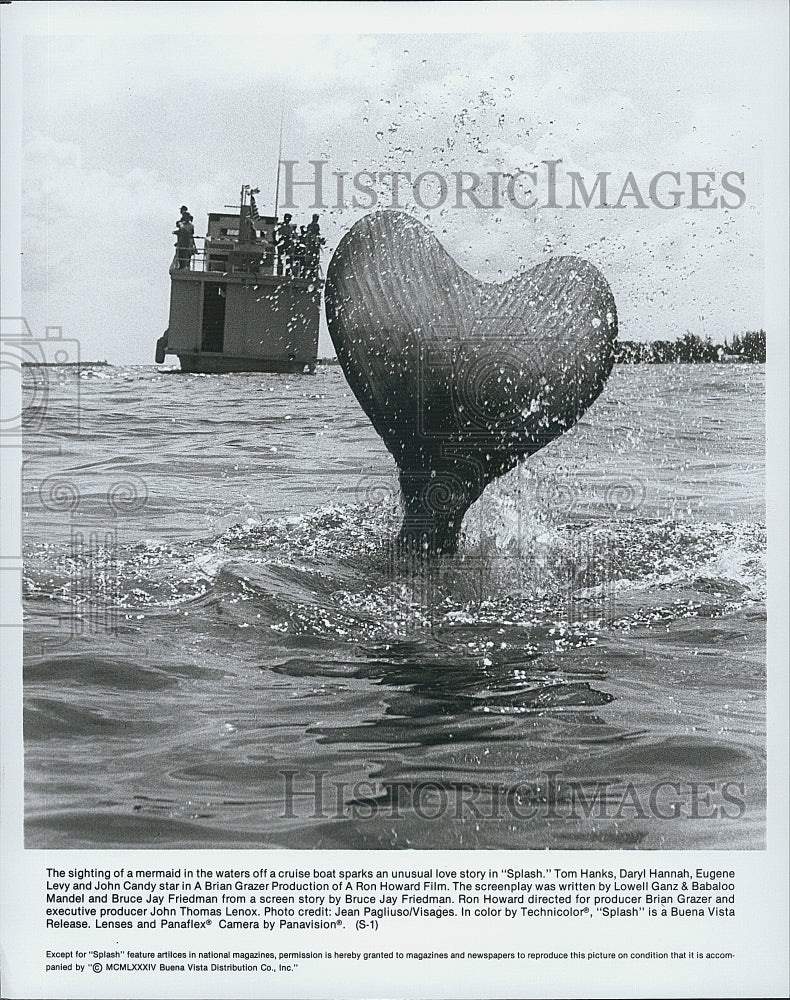 1984 Press Photo Scene From Comedy Drama Film "Splash" Starring Daryl  Hannah - Historic Images