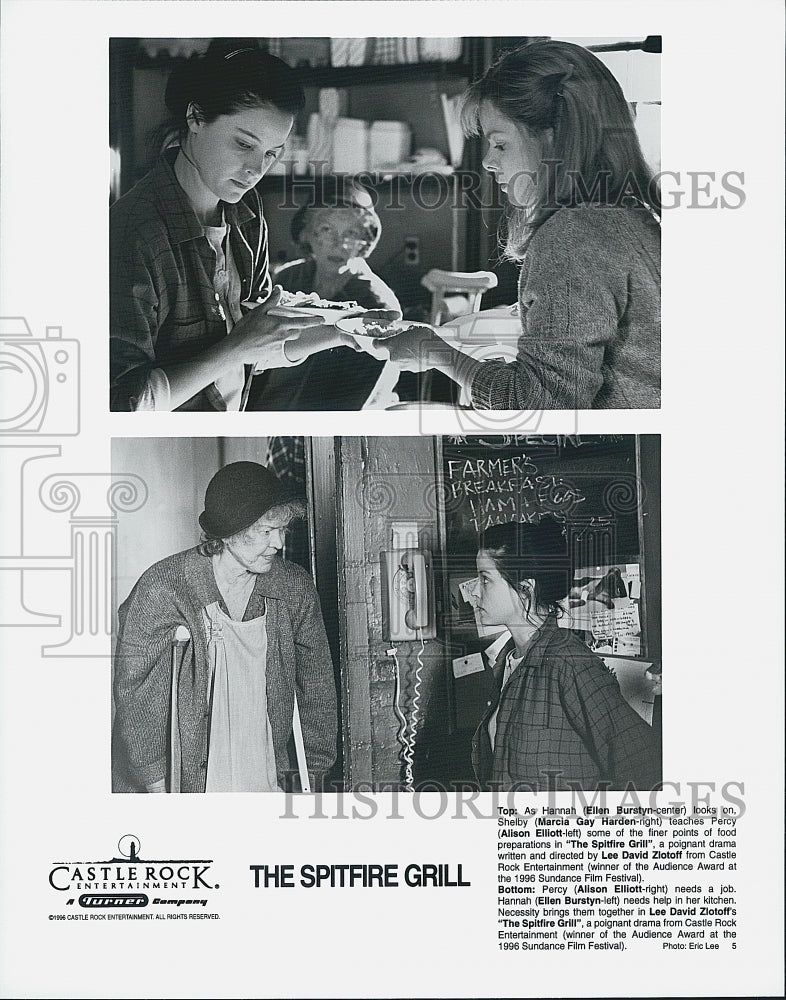1996 Press Photo Actors Ellen Burstyn And Alison Elliott "The Spitfire Grill" - Historic Images