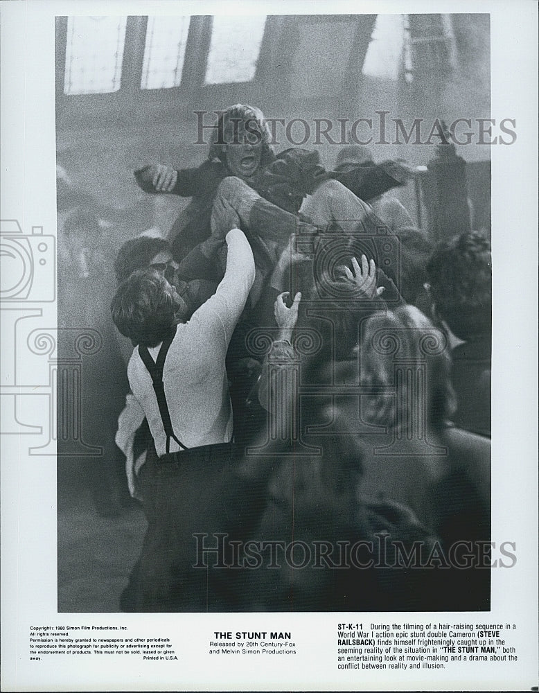 1980 Press Photo Actor Steve Railsback Starring In Action Film &quot;The Stunt Man&quot; - Historic Images