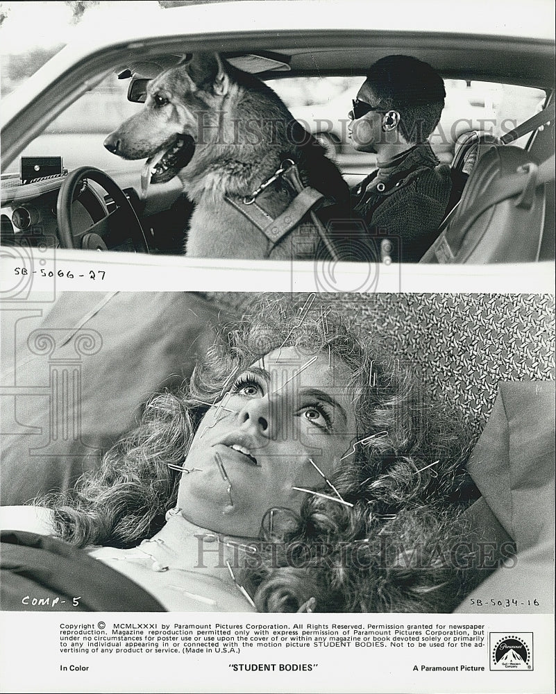 1981 Press Photo  "Student Bodies"  starring Cullen G Chambers,Angela Bressler - Historic Images