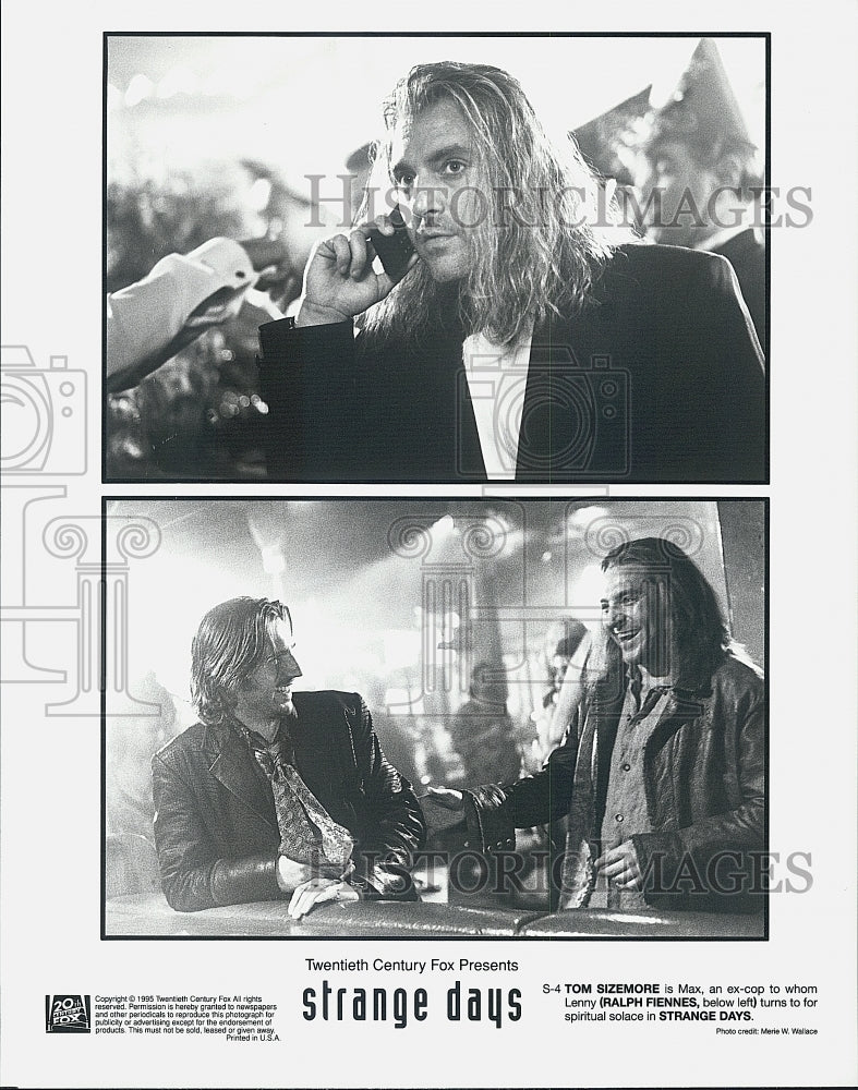 1995 Press Photo Tom Sizemore, Ralph Fiennes &quot;Strange Days&quot; - DFPG69725 - Historic Images