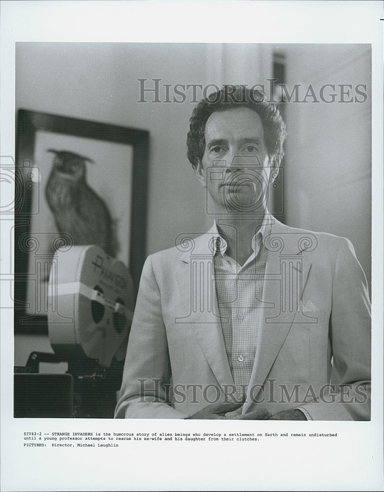 1983 Press Photo Michael Laughlin, director "Strange Invaders" - Historic Images