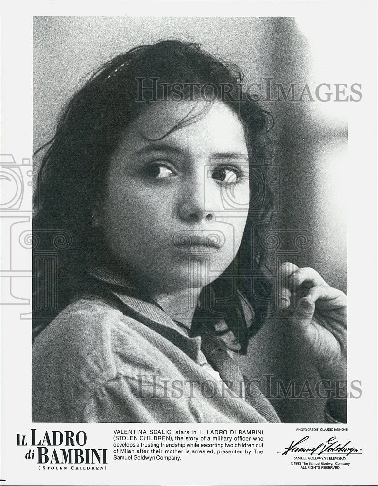 1992 Press Photo Valentina Scalici In Movie "Il Ladro di Bambini" - Historic Images