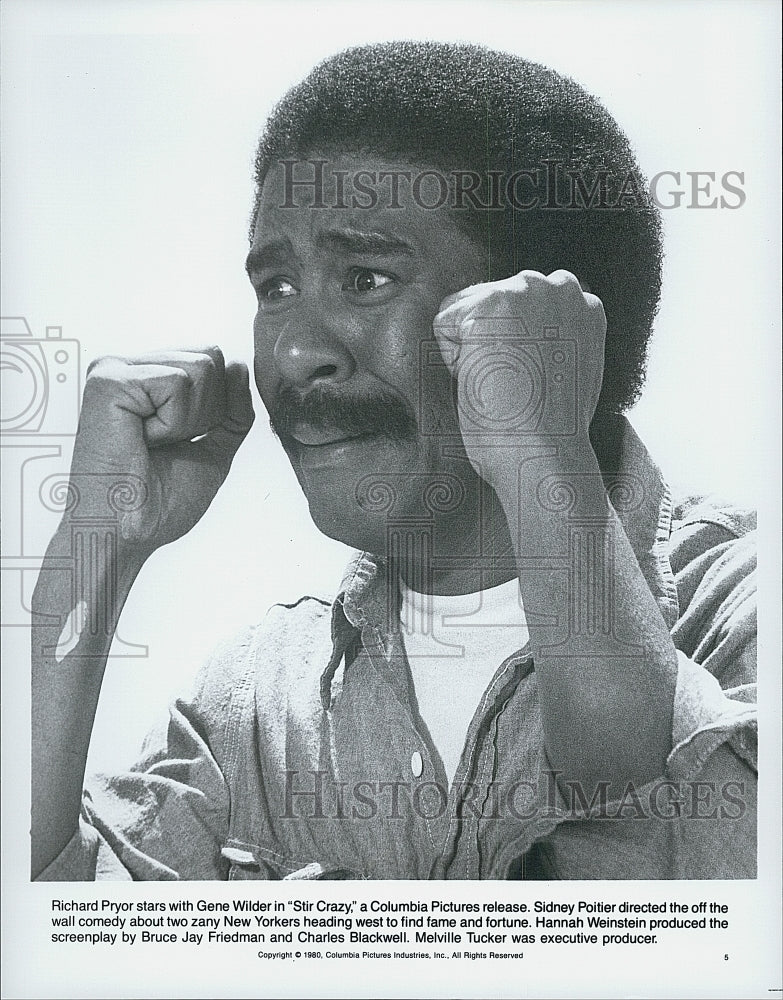 1980 Press Photo Richard Pryor In Movie "Stir Crazy" - Historic Images