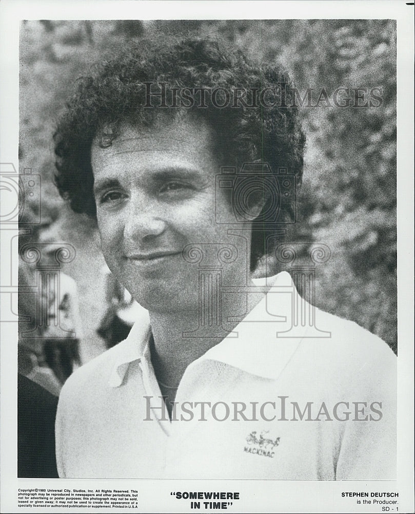 1980 Press Photo Stephen Deutsch, Producer of &quot;Somewhere in Time&quot; - Historic Images