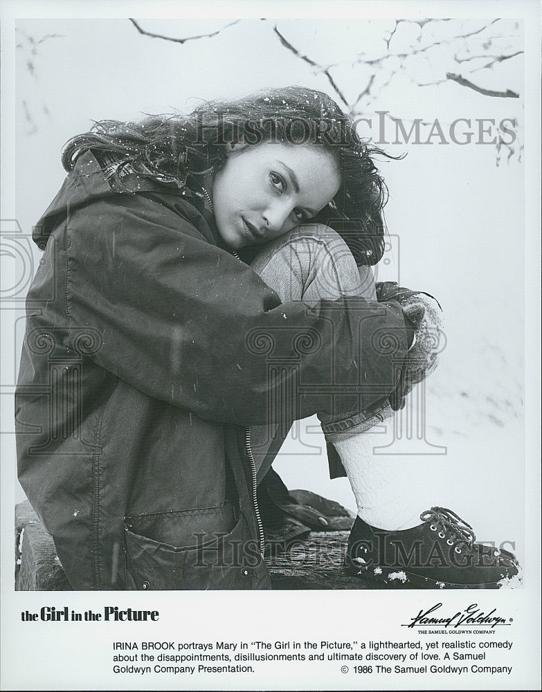 1986 Press Photo Irina Brook "The Girl In The Picture" - Historic Images